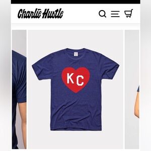 Charlie Hustle - unisex KC Heart Tee